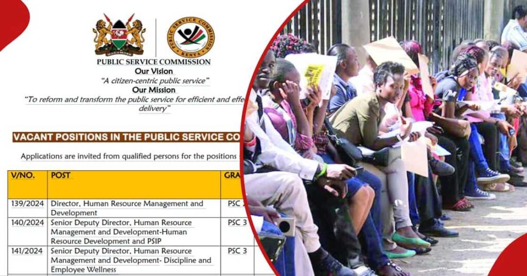 PSC jobs application