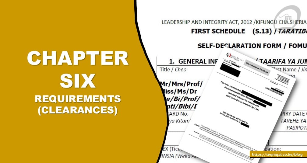 PSC Chapter Six requirements